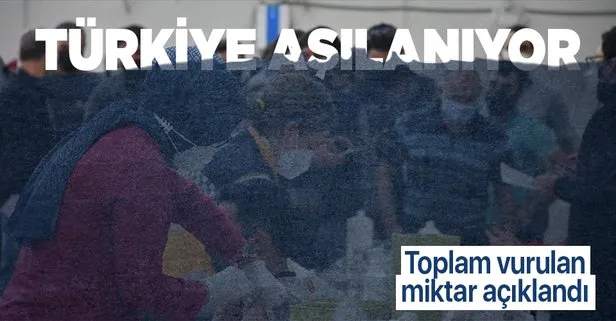 Toplam uygulanan aşı miktarı açıklandı