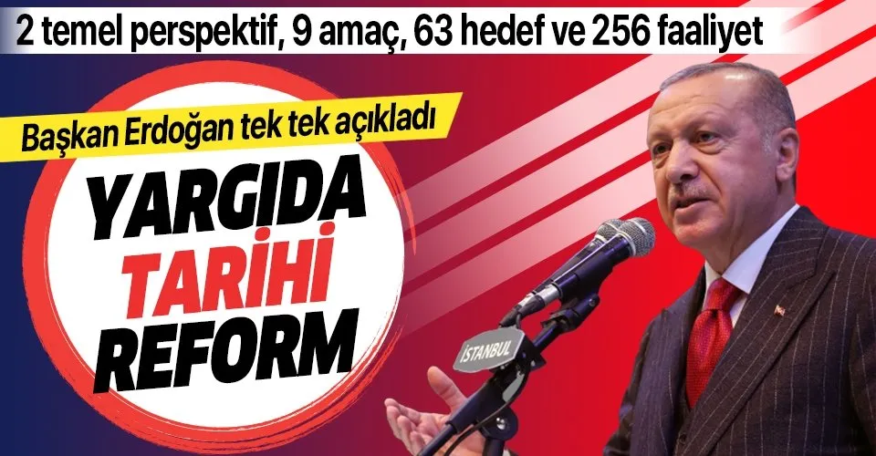 Son dakika haberi... Başkan Erdoğan 'Yargı Reformu Strateji Belgesi'ni açıkladı