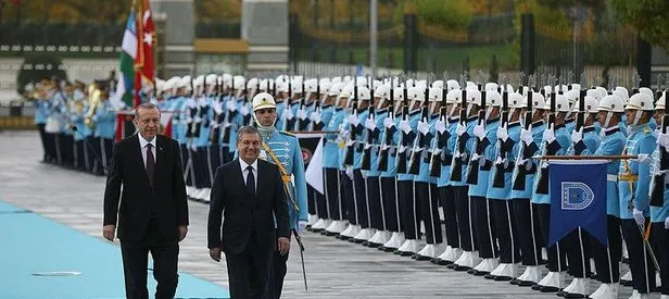 Özbekistan Cumhurbaşkanı Mirziyoyev Ankara'da