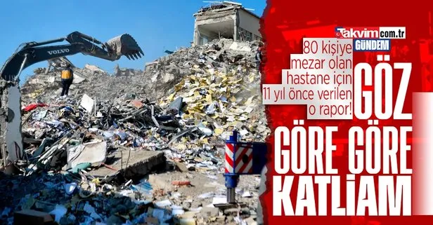 İskenderun Devlet Hastanesi’nin depremde yerle bir olan A Blok’u hakkında şok gerçek! 11 yıl önce depreme dayanıksız raporu verilmiş
