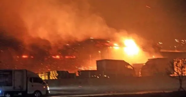 Son dakika... Güney Kore'de büyük yangın