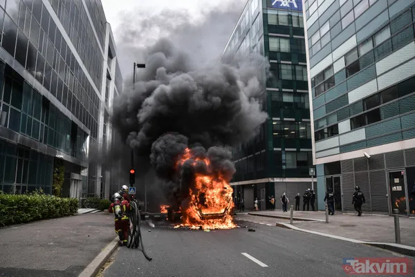 Fransa alev alev! 17 yaşındaki çocuğun polis tarafından öldürülmesi ülkeyi karıştırdı: Macron geri adım atmıyor - 45