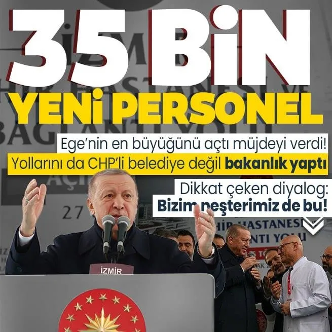 Başkan Erdoğandan İzmir Şehir Hastanesinin resmi açılış töreninde önemli açıklamalar