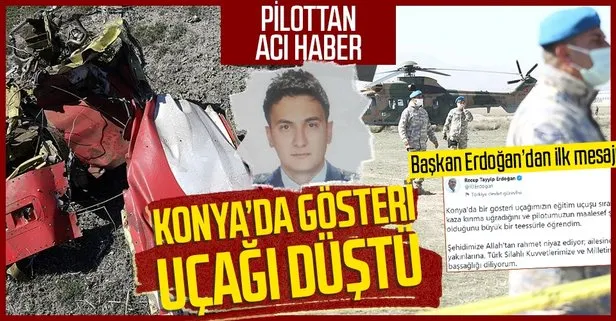 SON DAKİKA: Konya Karatay’da Türk Yıldızları uçağı düştü! Uçağın pilotu Yüzbaşı Burak Genççelebi şehit oldu