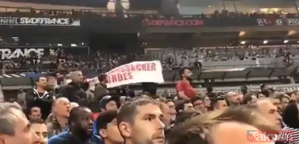 Fransa-Türkiye maçında tribünlerde provokatif pankart! UEFA'dan ceza gelecek mi? - 6