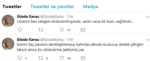 Gözde Kansu, taksici tarafından dolandırıldı-6