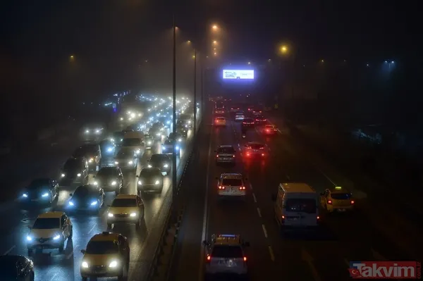 İstanbul'da sis etkisini artırdı! Görüş mesafesi düştü: O anlar havadan görüntülendi - 1