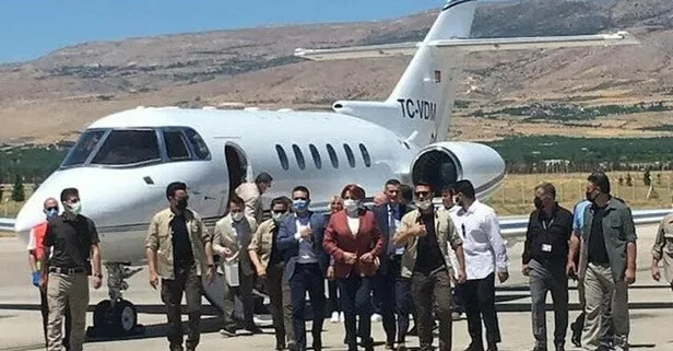 'Özel uçaklarla uçmuyoruz' diyen Meral Akşener özel jetle Malatya'ya gitti