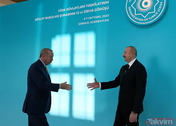 Azerbaycan'da "Türk" zirvesi! Aliyev Başkan Erdoğan'ı böyle karşıladı - 2
