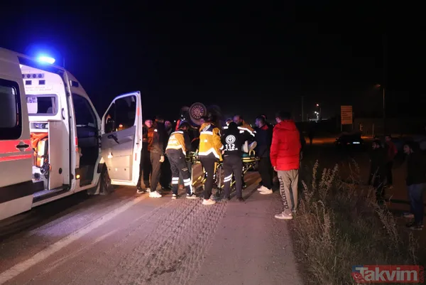 Sakarya'da feci kaza: Motosiklet ikiye bölündü - 5