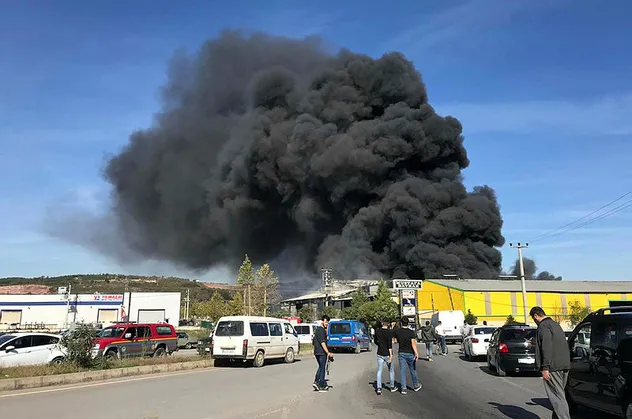 Son dakika: Sakarya'da fabrika yangını