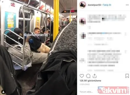Metroda ulu orta bacağını kopardı! Görüntüler sosyal medyayı salladı