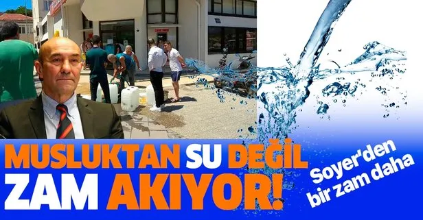 CHP’li İzmir Büyükşehir Belediyesi’nden suya yüzde 11,7 zam!