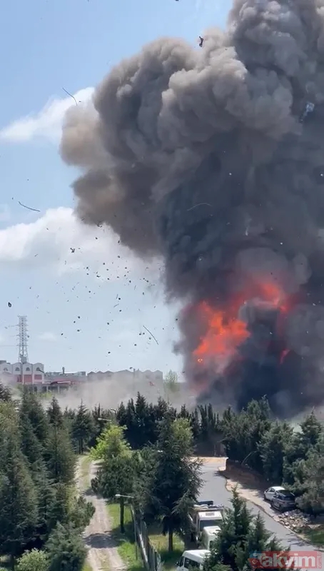 SON DAKİKA: Tuzla'da patlama! Orhanlı'da fabrikada yangın: Patlama anı kamerada - 22