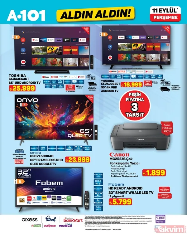 A101 Aktüel 11 Eylül fırsatları! Çeyiz ürünleri, buzdolabı, televizyon, kahve makinesi ve mutfak aletlerinde dev kampanya... - 3