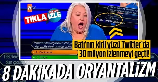 Kim Milyoner Olmak İster’de Avrupa’nın karanlık yüzünü ifşa eden soru Twitter’da 30 milyon izlenmeyi geçti