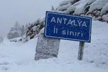 Muğla ve Antalya için kar uyarısı