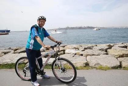 Cumhurbaşkanı Erdoğan’ın bisiklet turundan görüntüler