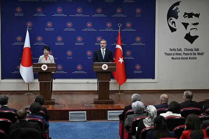 Japonya Dışişleri Bakanı Kamikava, Dışişleri Bakanı Fidan ile ortak basın toplantısında açıklamalar yaptı-4