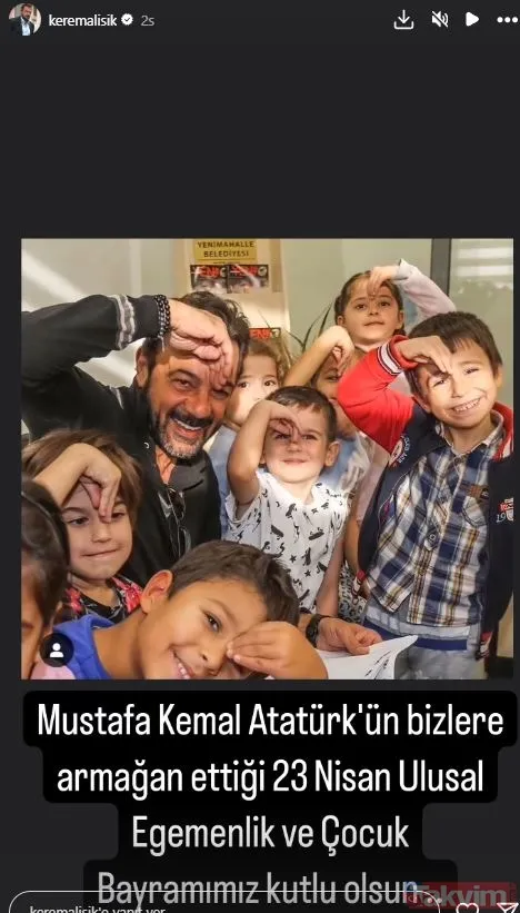 Ünlü isimlerden 23 Nisan Ulusal Egemenlik ve Çocuk Bayramı paylaşımları! Kim çocukluğunu kimi çocuğunu paylaştı - 15