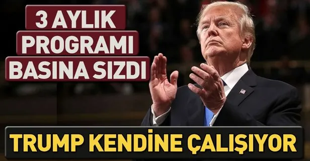 Trump günün yüzde 60’ını kendine ayırıyor