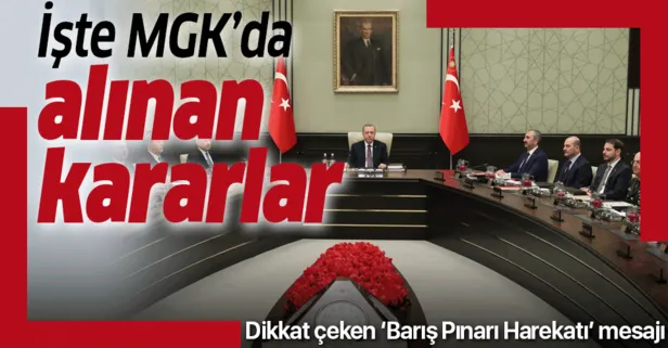 Milli Güvenlik Kurulu toplantısı sona erdi!