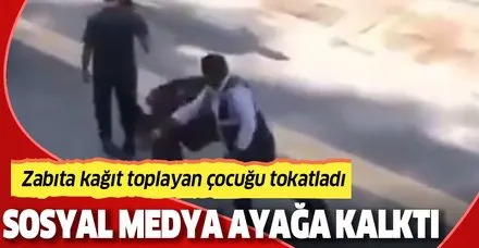 Diyarbakır'da zabıta kağıt toplayan çocuğu tokatladı! Sosya medya ayağa kalktı!