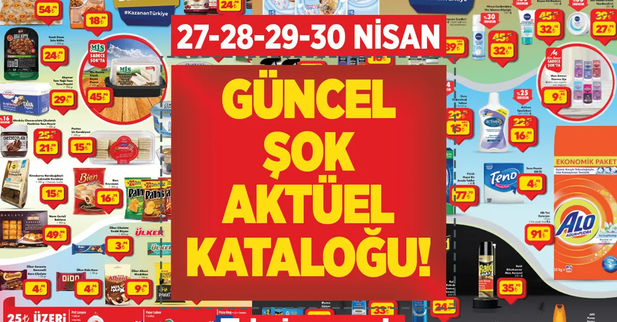 Tatil ürünleri, gıda, giyim, çeyiz alışverişi ŞOK’ta başladı! 28-29-30 Nisan 2022 ŞOK aktüel ürünler kataloğu yayımlandı! 10 TL, 20, TL, 30 TL...
