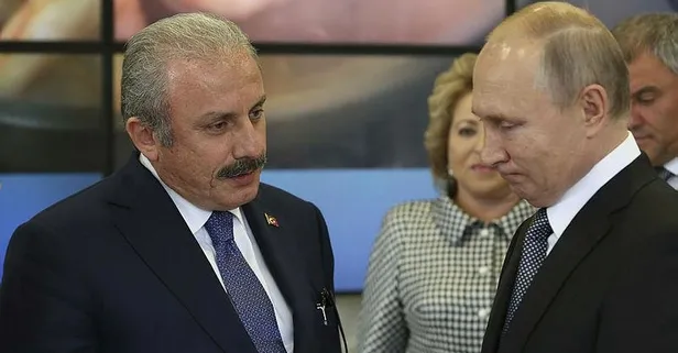 TBMM Başkanı Mustafa Şentop, Rusya Devlet Başkanı Putin ile görüştü |Video