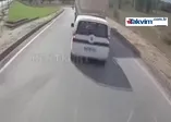 Arkasındaki aracı böyle sıkıştırdı