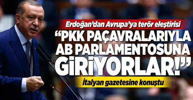 Erdoğan'dan Avrupa'ya terör eleştirisi