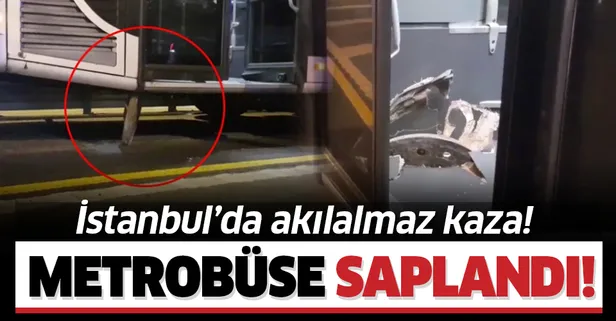 Son dakika: Avcılar'da akılalmaz kaza! Rögar kapağı metrobüse saplandı: 1 yaralı