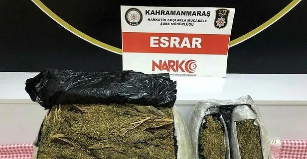 Kahramanmaraş'ta uyuşturucu operasyonu