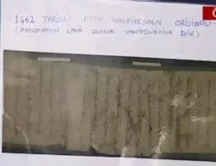Ayasofya’nın tapusunu gösterdi