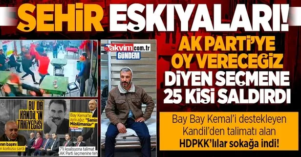 7’liye destek veren PKK elebaşlarının talimatı sonrası HDP’lilerden AK Parti seçmenine alçak saldırı!