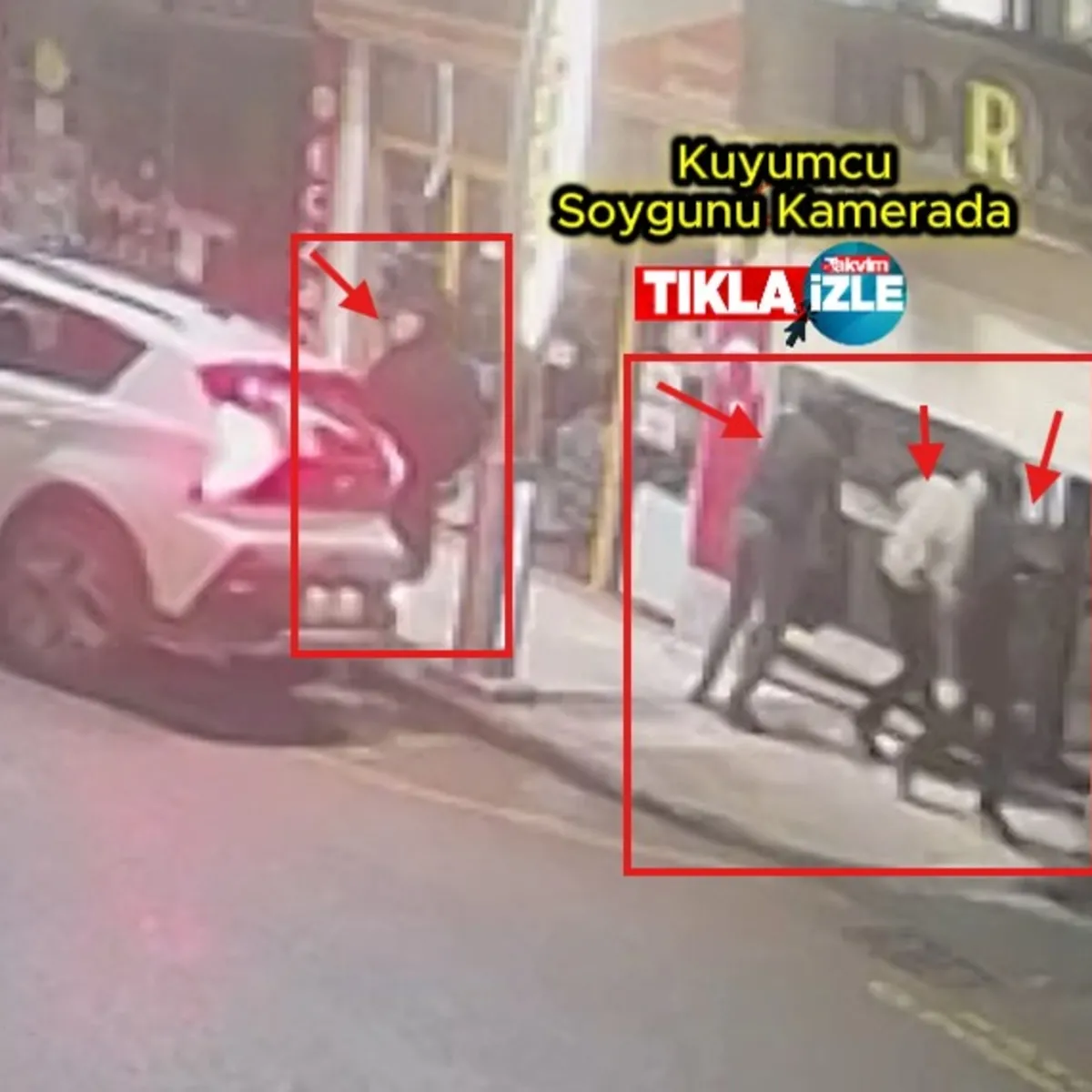 90 saniyede 1,5 kilo altını böyle çaldılar!