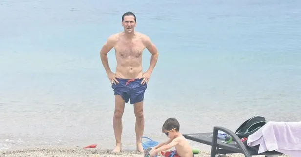 Baba-oğul tatil keyfi