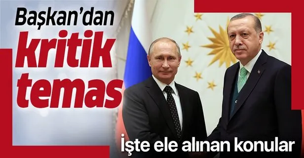 Son dakika: Başkan Erdoğan Putin ile görüştü