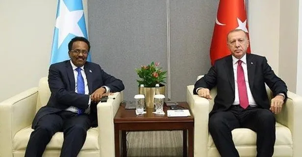 Başkan Erdoğan Somali Cumhurbaşkanı Muhammed Abdullah Farmajo ile görüştü