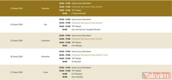 Beştepe'de 19 Mart'a kadar sürecek dev Ramazan etkinlikleri: Müzikallerden sergilere tam program takvimi - 3