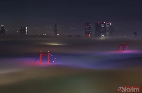 SON DAKİKA: İstanbul sis durumu! Megakent sis altında kayboldu - 7