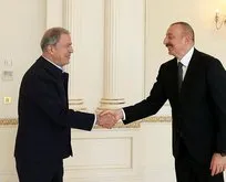 Akar ve komuta kademesi Aliyev’le görüştü
