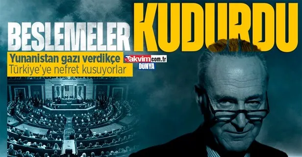 Yunan lobisi bastırıyor, Türk düşmanları nefret kusuyor! ABD’li Senatör Chuck Schumer’den skandal ifadeler