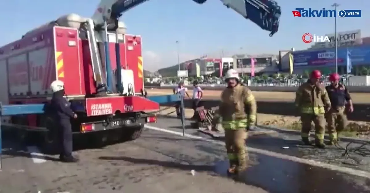 TEM'de zincirleme kaza... trafik kilitlendi