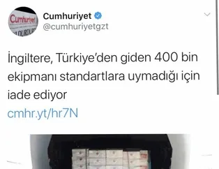 'İçimizdeki İngilizler' Türkiye’nin İngiltere’ye tıbbî yardım malzemesi göndermesini hazmedemedi!