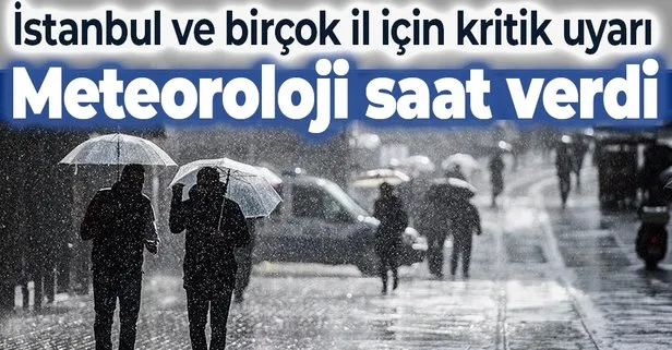 HAVA DURUMU | Meteorolojiden İstanbul ve birçok il için sağanak uyarısı | 8 Ocak 2021 hava nasıl olacak?