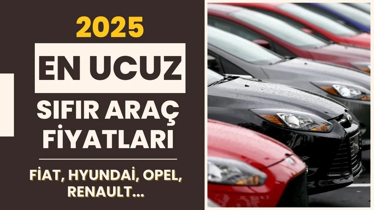En ucuz sıfır araç fiyatları açıklandı! 2025 Ocak ayı 1 milyon TL altı 0 otomobiller: Citroen, Renault, Skoda...