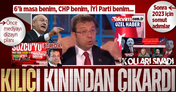İmamoğlu, Kılıçdaroğlu'nu çiğnedi 'adayım' dedi! Farklı mekanizmalarla sürecin içinde: 6'lı masa, CHP ve İYİ Parti'yi temsil ediyorum