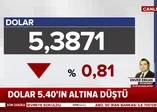 Son Dakika: Dolar kuru 5.40 TL'nin altında