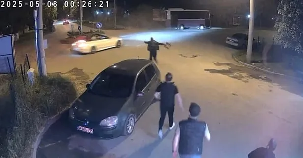 Drifte tabureli tepki! O anlar kamerada